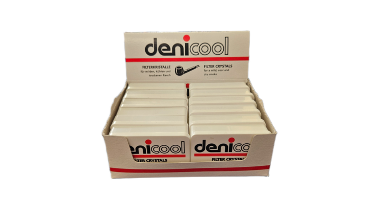 Denicotea Denicotea Denicool Pfeifenfilter-Kristalle, 12 g, 12 Stück