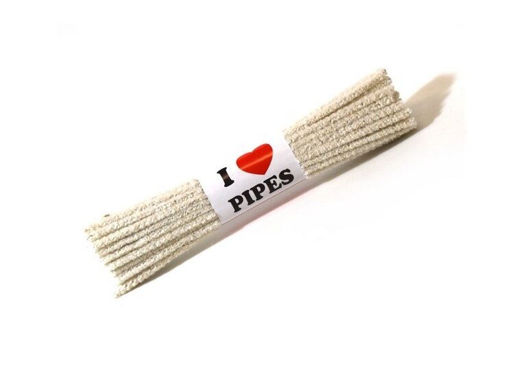 Chacom Chacom I Love Pipes Pfeifenreiniger-Stielbürsten, konisch, weiss, 44 Stück