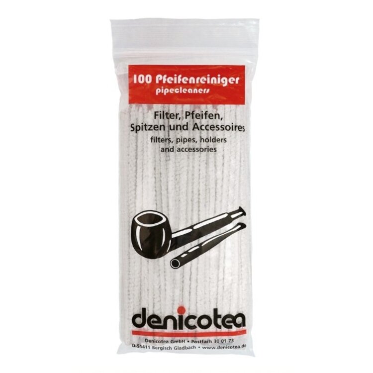 Denicotea Denicotea Pfeifenreiniger-Bürsten, 100 Stück, 16 cm