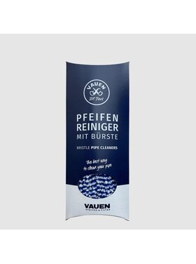 Vauen Pfeifenreiniger-Stielbürsten, blau/weiss, konisch, 80 Stück