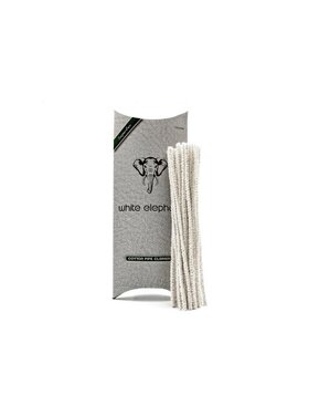 White Elephant Superflex Pfeifenreiniger-Stielbürste, weiss, konisch, 100 Stück