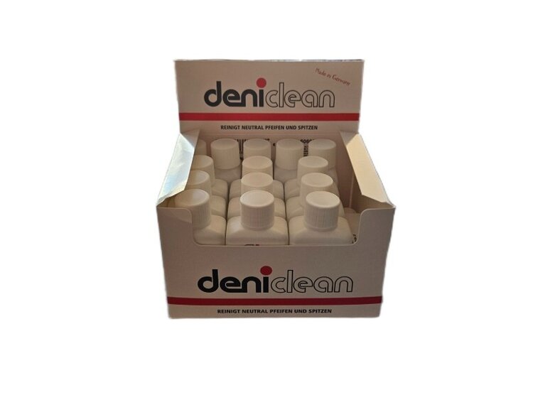 Denicotea Denicotea Deniclean Pfeifenreinigungsflüssigkeit, 50 ml, 15 Stück