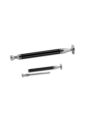 Rattray's Thin Caber Stripe Stopfer mit Pfeifenreiniger, Schwarz/Chrom