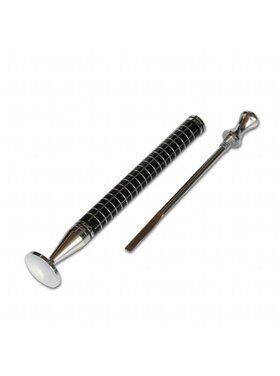 Rattray's Thin Caber Fine Square Stopfer mit Pfeifenreiniger, Schwarz/Chrom