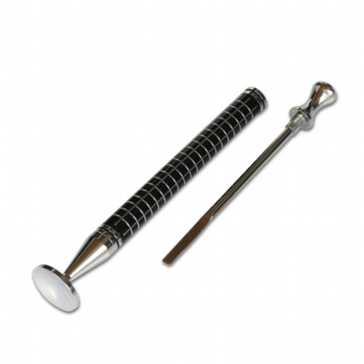 Rattray's Rattray's Thin Caber Fine Square Stopfer mit Pfeifenreiniger, Schwarz/Chrom