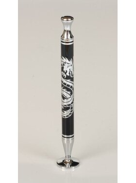Rattray's Thin Caber Dragon Pfeifenstopfer, schwarz/chrom