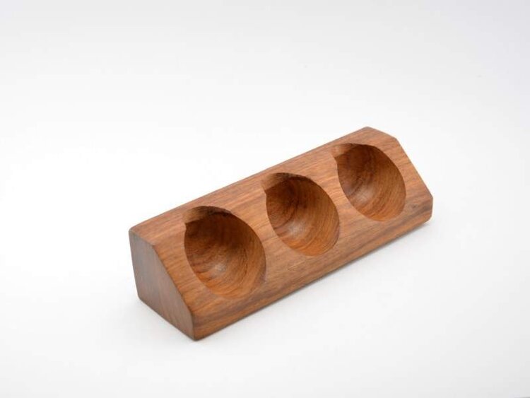 Padonio Padonio Pfeifenständer für 3 Pfeifen, Sheesham-Holz
