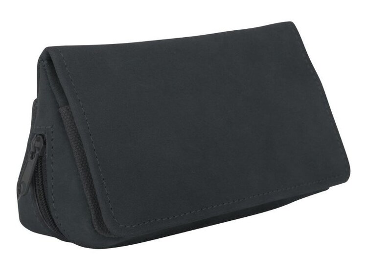 Padonio Padonio Pfeifentasche aus Leder für 2 Pfeifen, schwarz