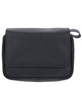 Padonio Kunstledertasche für 4 Pfeifen, schwarz