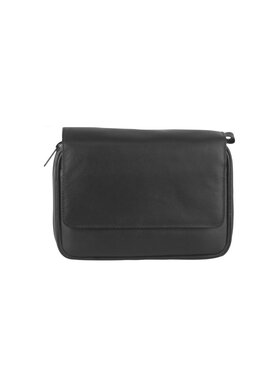 Padonio Pfeifentasche für 4 Pfeifen, Leder, Schwarz (Art. PAD-634523)