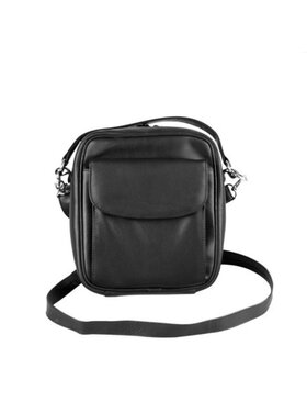 Padonio Pfeifentasche für 8 Pfeifen, Leder, Schwarz