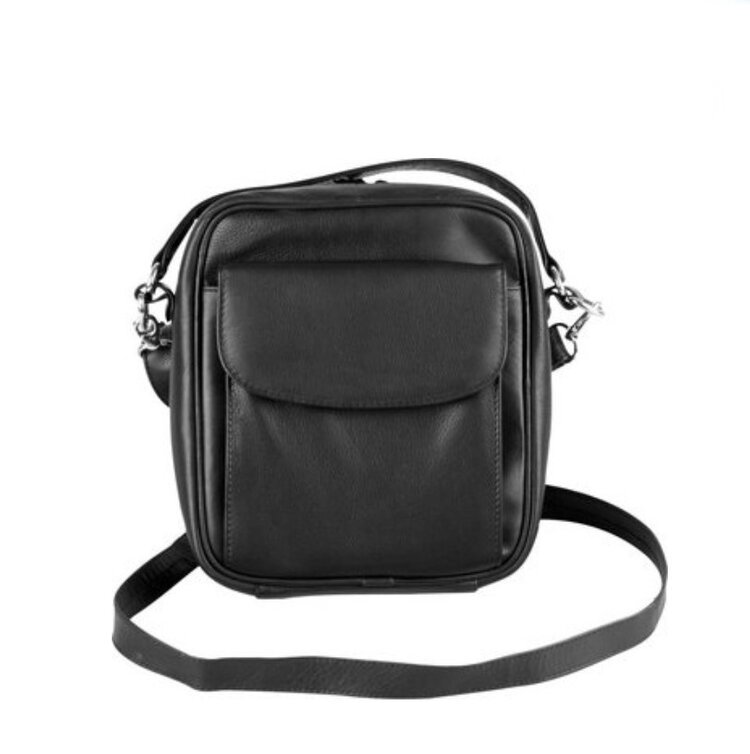 Padonio Padonio Pfeifentasche für 8 Pfeifen, Leder, Schwarz