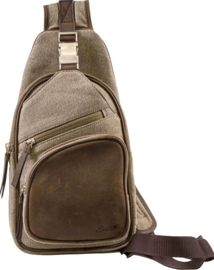 Passatore Passatore Canvas-Rucksack für Pfeife oder Zigarren, grau/braun