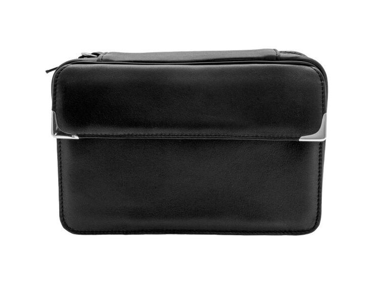 Martin Wess Germany Martin Wess Germany Silverline Pfeifentasche für 4 Pfeifen, Lammleder, schwarz