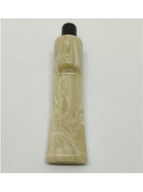 Padonio Pfeifenmundstück Sattel, gerade, beige, Acryl (Nr. 25)