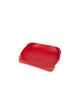 Padonio Tabakunterlage aus Leder, Rot