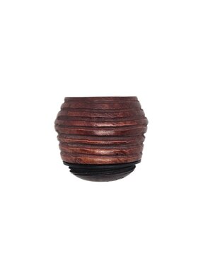 Falcon Lined Bowl Bulldog Pfeifenkopf, gedrechselte Ringe