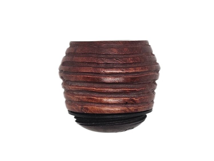 Falcon Falcon Lined Bowl Bulldog Pfeifenkopf, gedrechselte Ringe