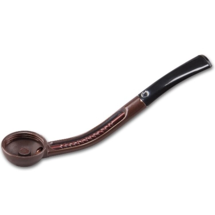 Falcon Falcon Extra Pfeifenstiel gebogen, Braun/Schwarz
