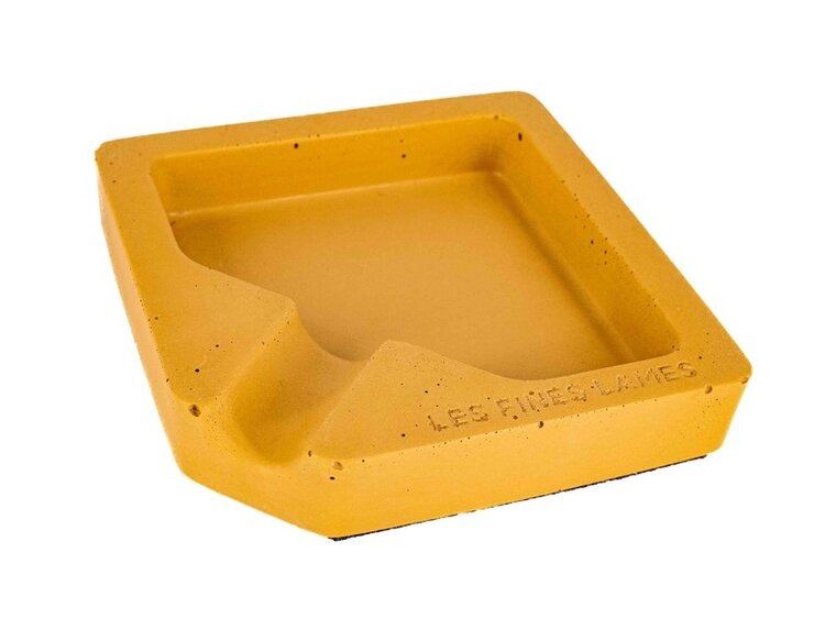 Les Fines Lames Les Fines Lames Monad Beton-Aschenbecher Gelb für 1 Zigarre