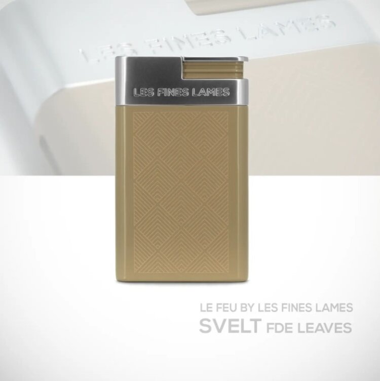 Les Fines Lames Les Fines Lames Jetflamme Zigarrenfeuerzeug Sand Fischgrat