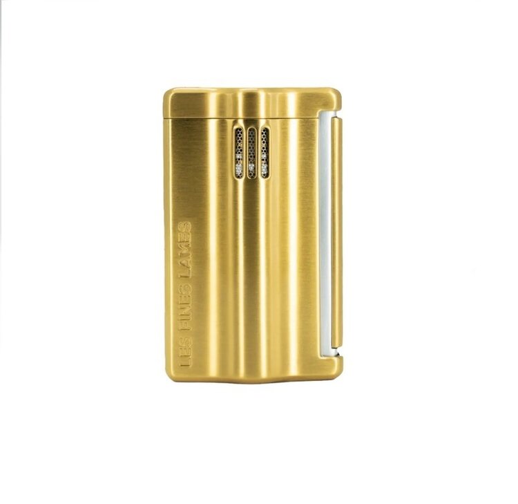 Les Fines Lames Les Fines Lames Le Feu RS Brushed Gold Zigarrenfeuerzeug Gold gebürstet