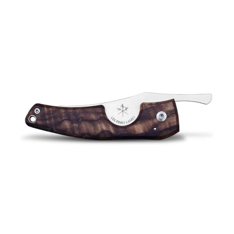 Les Fines Lames Les Fines Lames Le Petit Gunstock Walnut Burl Zigarrenmesser Nussbaumwurzelholz