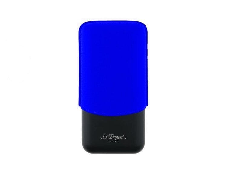 S.T. Dupont S.T. Dupont Zigarrenetui Leder Neonblau für 3 Zigarren 183416
