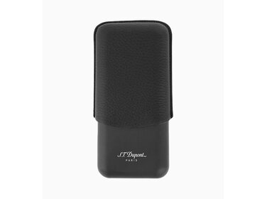 S.T. Dupont Zigarrenetui Leder Schwarz für 3 Zigarren 183340