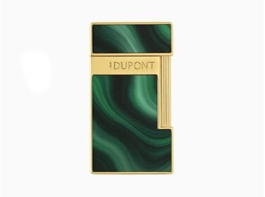 S.T. Dupont Slimmy Géode Green Feuerzeug Grün/Gold 028036