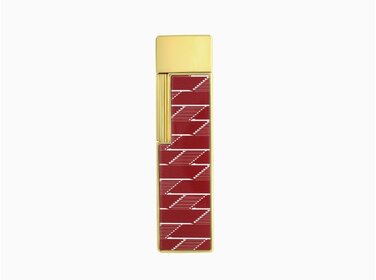S.T. Dupont Twiggy Burgundy Monogram 1872 Feuerzeug Burgunder/Gold 030078