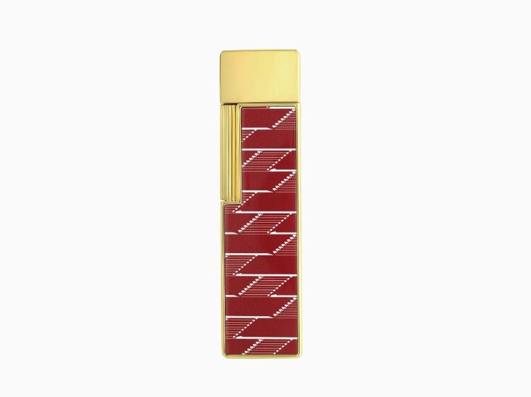 S.T. Dupont S.T. Dupont Twiggy Burgundy Monogram 1872 Feuerzeug Burgunder/Gold 030078