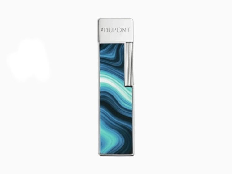 S.T. Dupont S.T. Dupont Twiggy Géode Blue Feuerzeug Blau/Chrom 030035