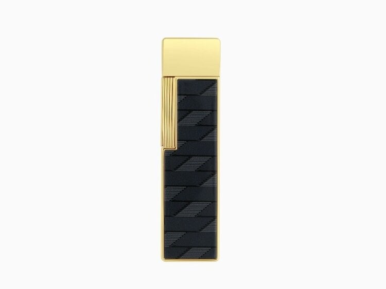 S.T. Dupont S.T. Dupont Twiggy Monogram 1872 Black Feuerzeug Schwarz/Gold 030079