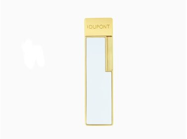S.T. Dupont Twiggy White Feuerzeug Goldfarben 030031