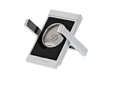 S.T. Dupont Maxijet Guillotine Zigarrenschneider Schwarz/Silber 003415