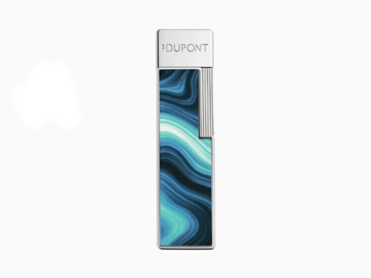 S.T. Dupont S.T. Dupont Twiggy Géode Blue Feuerzeug Blau/Chrom 030035