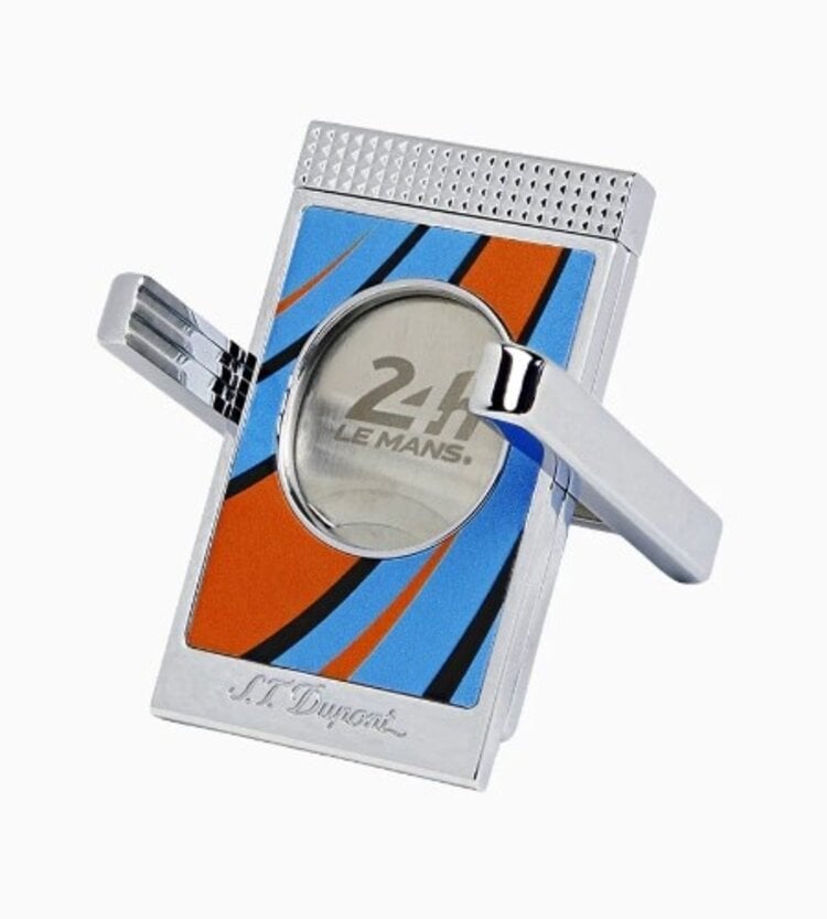 S.T. Dupont S.T. Dupont Le Mans Zigarrenschneider und -halter Blau/Chrom 003489