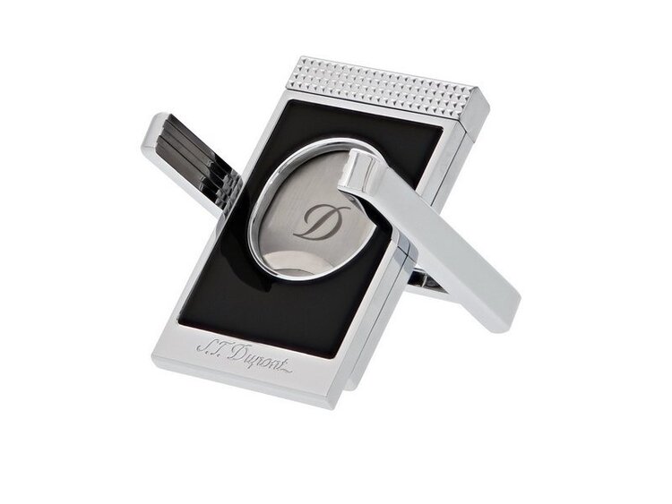 S.T. Dupont S.T. Dupont Maxijet Guillotine Zigarrenschneider Schwarz/Silber 003415