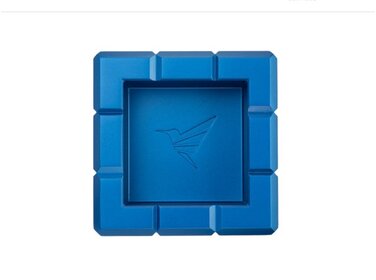 Colibri  Aschenbecher Heritage Cube Charcoal Blau für 4 Zigarren