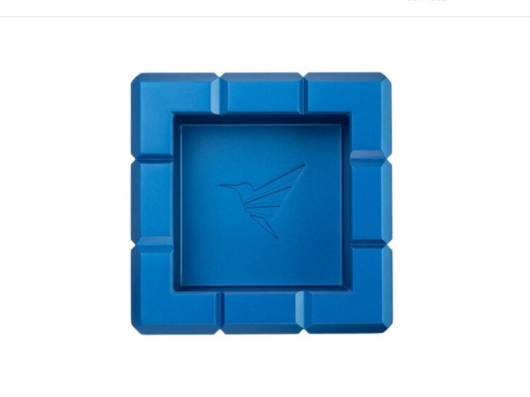 Colibri Colibri Heritage Cube Charcoal Zigarrenaschenbecher Blau