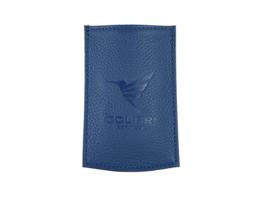 Colibri Leder-Etui XL für Feuerzeug und Cutter Blau