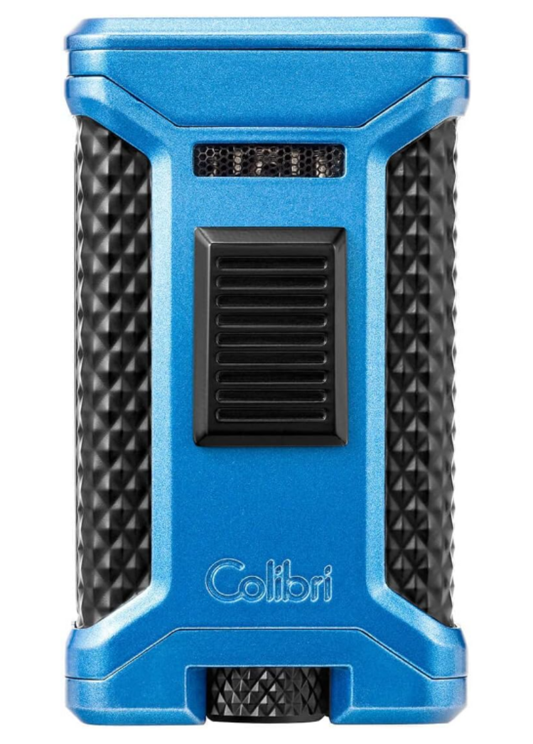 Colibri Colibri Ascari Feuerzeug Blau/Schwarz mit Bohrer
