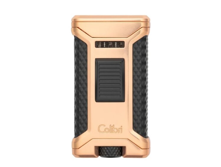 Colibri Colibri Ascari Feuerzeug Roségold/Schwarz mit Bohrer