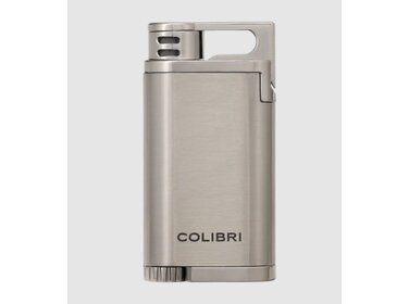 Colibri Belmont Feuerzeug Grau mit Jet-Flamme