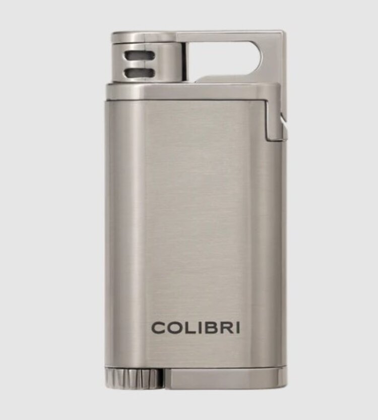 Colibri Colibri Belmont Feuerzeug Grau mit Jet-Flamme