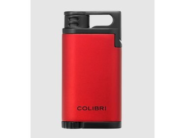 Colibri  Feuerzeug Belmont Rot/Schwarz mit Jet-Flamme
