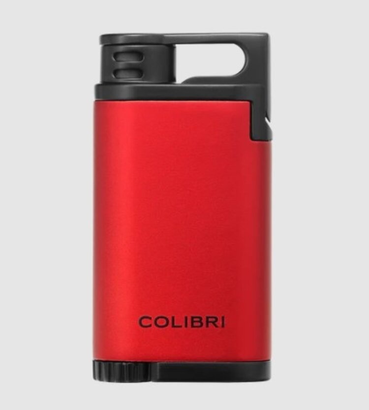 Colibri Colibri Belmont Feuerzeug Rot/Schwarz mit Jet-Flamme
