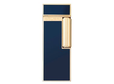 Colibri Continental Feuerzeug Navy/Gold mit Softflamme