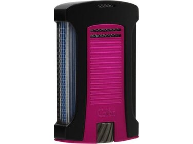 Colibri Daytona Feuerzeug Schwarz/Pink mit Single-Jet-Flamme